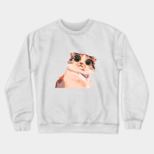 Stunned Cat Crewneck Sweatshirt